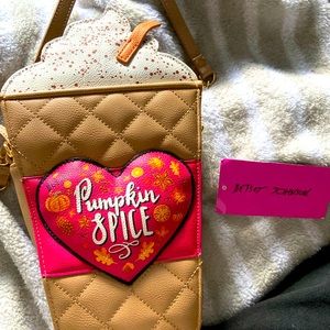 Betsy Johnson latte purse